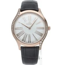 Omega de Ville Tresor 428.58.36.60.02.001 Pink Gold 36mm White Dial #LPW584 2