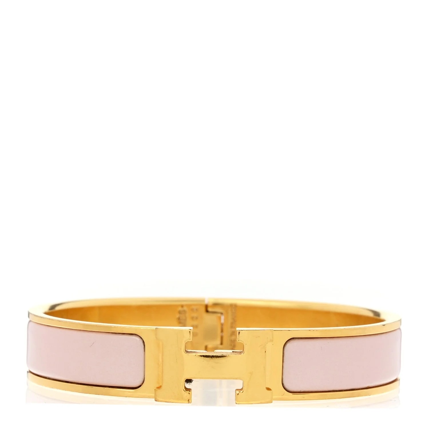 Hermès — Enamel Narrow Clic Clac H Candeur — Jewelry — resale
