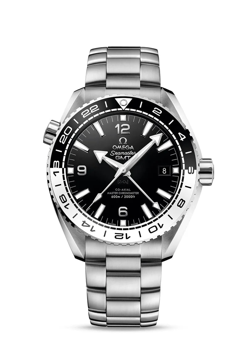 Worldofluxuryus — Omega Seamaster Planet Ocean Master Chronometer GMT Stainless Steel & Ceramic — Watch — resale