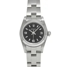 Rolex — Rolex Oyster Perpetual 76080 24mm Stainless Steel Black #WW2517 — Watch — resale