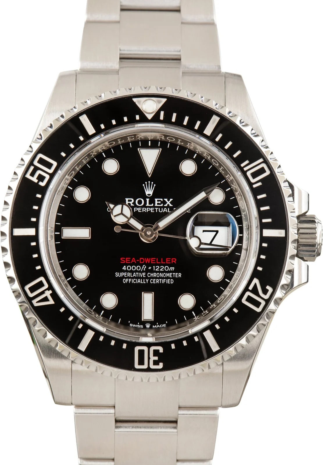 Stainless Steel Rolex Sea-Dweller Ref 126600 Red Writing Black Dial 2