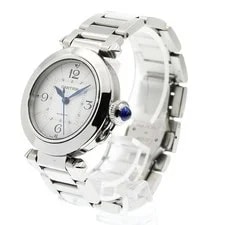 Cartier Pasha de WSPA0013 Stainless Steel 35mm Silver Dial Automatic 2