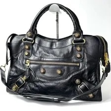 Balenciaga — Balenciaga 176084 Giant City Stud Excellent Japan — Handbag — resale