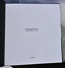 Panerai Laboratorio di Idee 1997-2007 Ten Years of Ideas Year 2007 Book Agenda 3