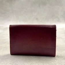 Cartier Must Line Leather Gold Card Case Bordeaux Japan 086027 2