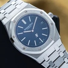Audemars Piguet Royal Oak ‘Jumbo’ Blue Dial 39mm Steel - AP 15202st Full Set 2