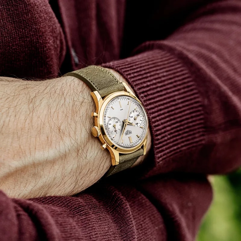 1960s Heuer 'Pre-Carrera' Chronograph With Gold-Filled Case Ref. 3645 2