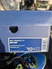 Asics GEL-Nimbus 21 Running Shoes Size 10.5 Colorway 1011A169-400 3