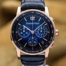 Audemars Piguet — Audemars Piguet Code 11.59 Chrono 41mm Rose Gold Smoked Blue AP 26393OR Full Set — Watch — resale