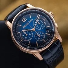 Audemars Piguet Code 11.59 Chrono 41mm Rose Gold Smoked Blue AP 26393OR Full Set 2