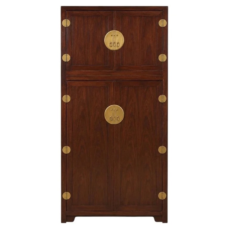 1970s Michael Taylor for Baker Asian Modern & Cabinet Chest Bar — Furniture — resale