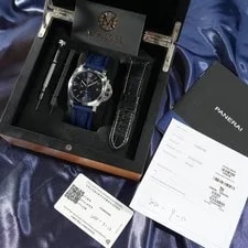 Panerai Luminor Marina 44mm GMT 10 Day Blue Dial PAM00986 PAM 986 - Complete Set 2