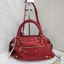 Balenciaga — Balenciaga Small City Distressed Crossbody Removable Strap — Handbag — resale