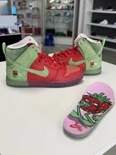 Nike SB — Size 6.5 - Nike SB Dunk High Strawberry Cough — Sneaker — resale