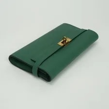 Hermes Kelly Wallet Long Wallet Epson Vertigo Gree 3
