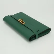 Hermes Kelly Wallet Long Wallet Epson Vertigo Gree 4