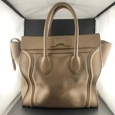 Celine Luggage Greige Double Handles Auth 2