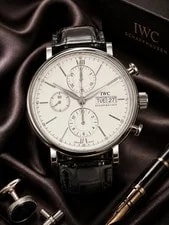 IWC — IWC Portofino Chronograph 42mm Silver Dial - IW391007 - Boxes & Papers — Watch — resale