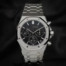 Audemars Piguet — Audemars Piguet Royal Oak Complete Set 50th Anniversary 41mm Black Dial 26240ST — Watch — resale