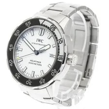 IWC Schaffhausen Aquatimer IW356805 44mm SS White Dial Automatic Date #C367 2