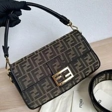 Fendi Baguette Buckle Monogram Pattern - Excellent #ZLT1TT 2