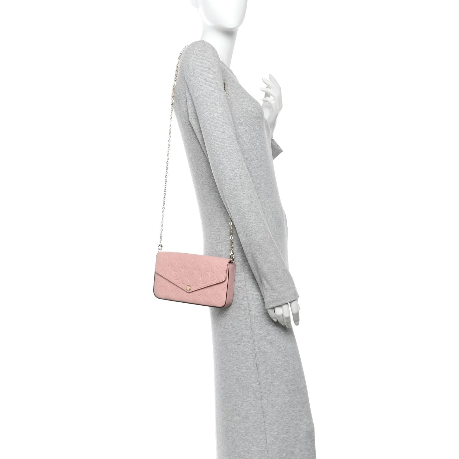 Pochette Felicie Chain Wallet Poudre 2