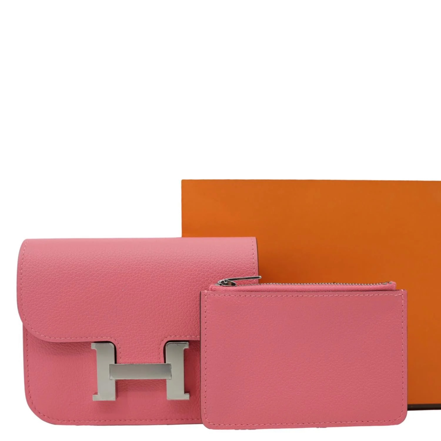 Hermes Constance Slim Wallet Confetti Sanguine 3