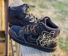 Nike SB Dunk High X Faust Size 8 Used With BOX AND Laces 3