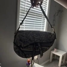 Dior Saddle Small / Logo Print Detachable Strap 3