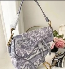 Dior Saddle Small / Logo Print Detachable Strap 4