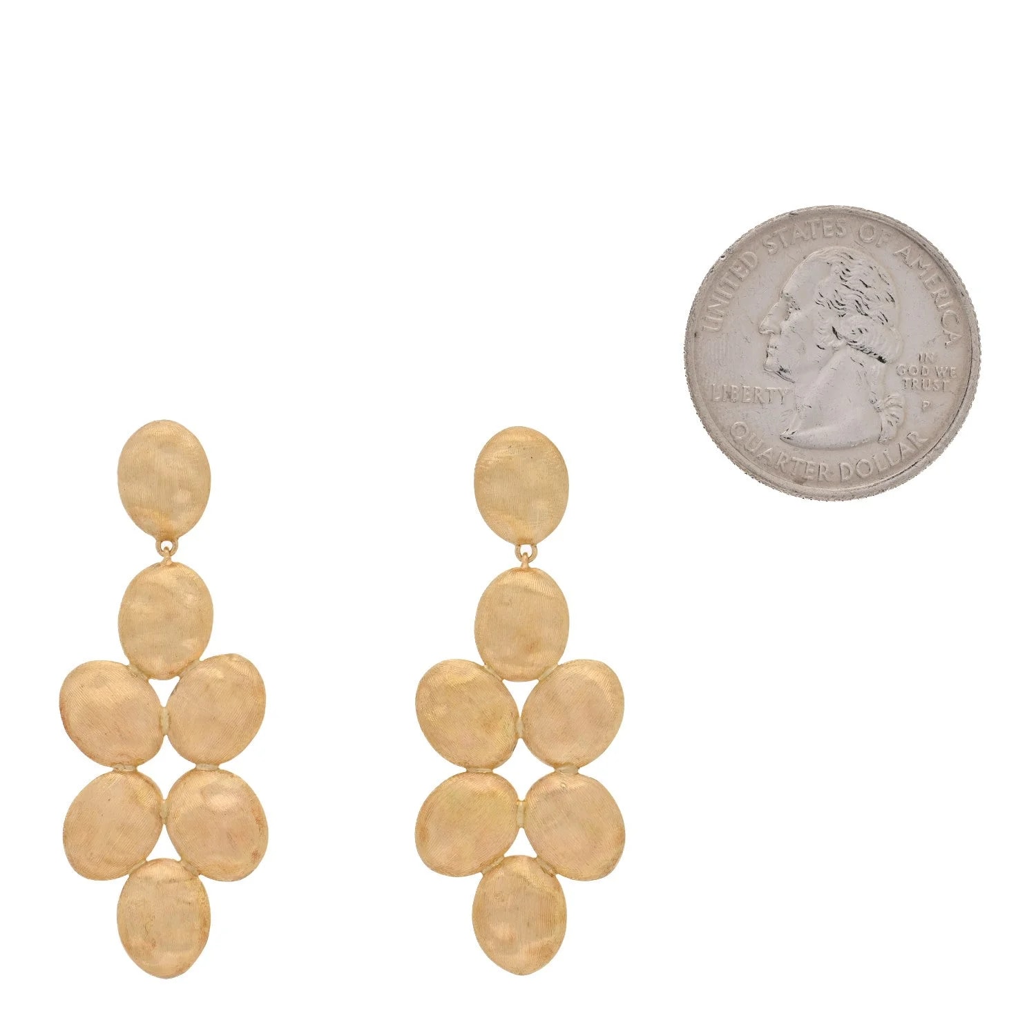 18K Yellow Gold Siviglia Cluster Drop 2