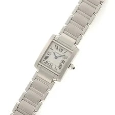 Cartier Tank Française SM W51008Q3 Stainless Steel 20mm White Dial #DW2685 2