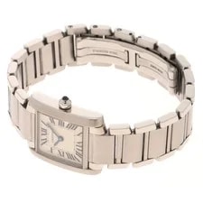 Cartier Tank Française SM W51008Q3 Stainless Steel 20mm White Dial #DW2685 3