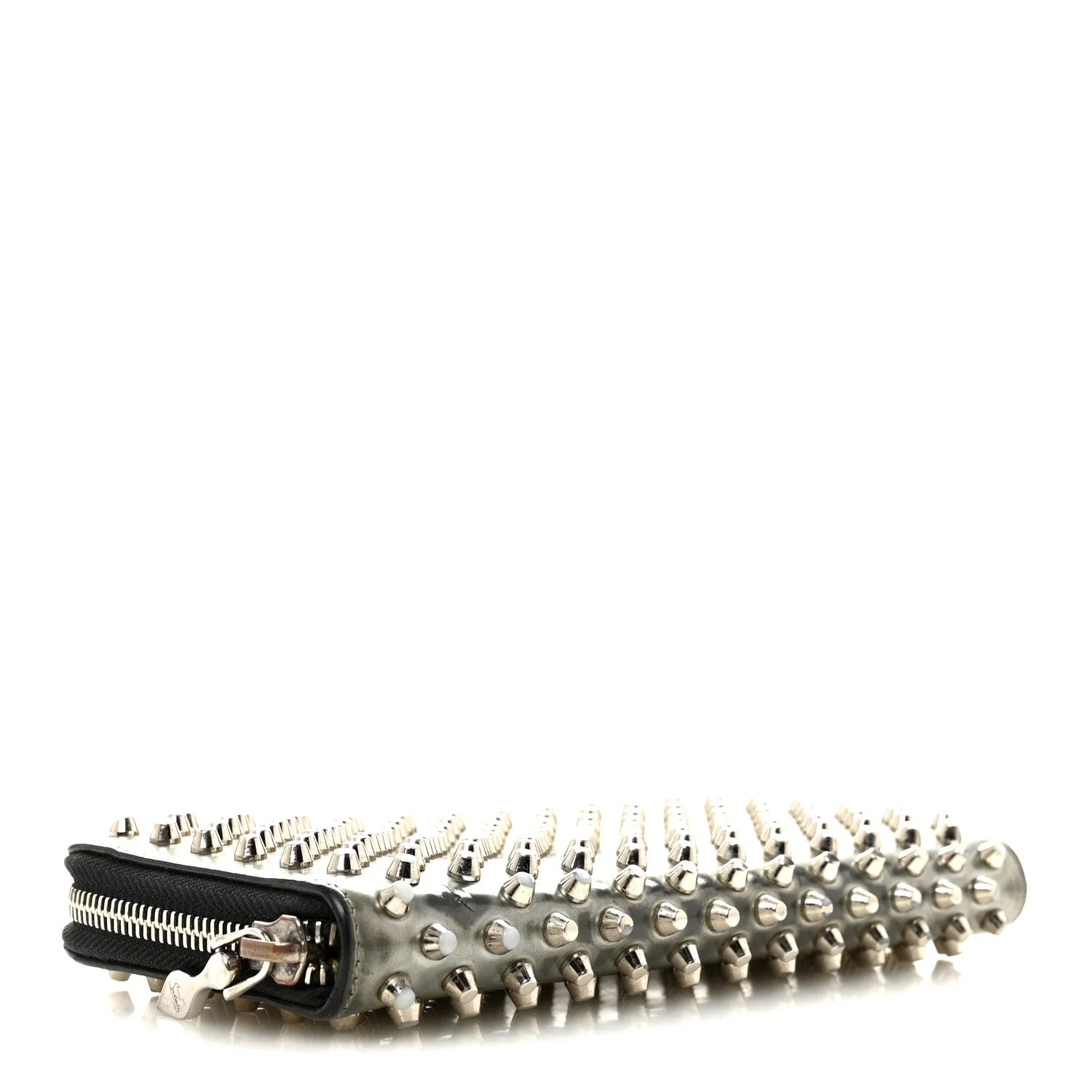 Metallic Panettone Spiked Zip Around Wallet 4