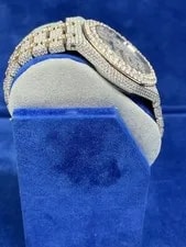 Audemars Piguet Royal Oak 39mm Two Tone White Rose With Custom Diamond Dial 40ct 4
