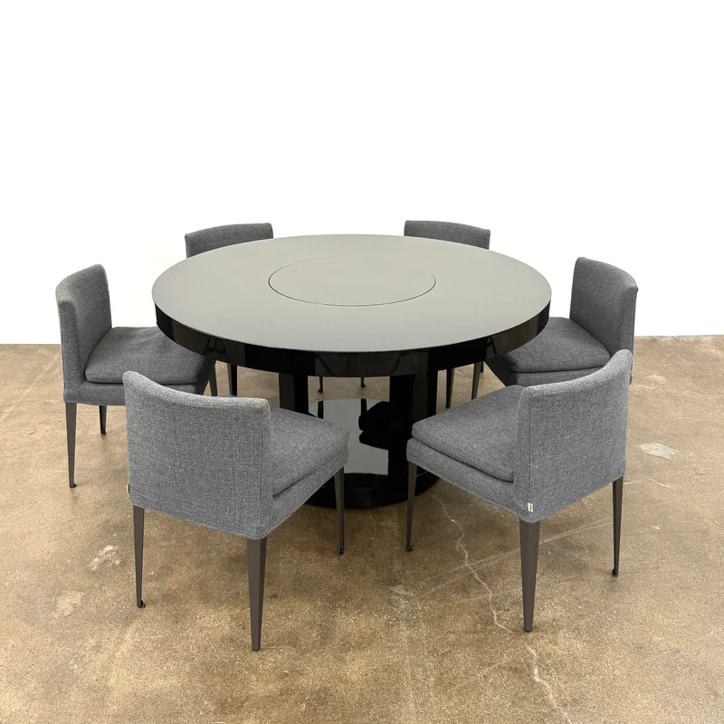 Willy Rizzo Cassia Carello Dining With Revolving Tray 2