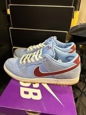 Worn ’s Nike SB Dunk Low Philadelphia Phillies DQ4040-400 Size 11.5 With BOX 2