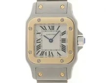 Cartier — Cartier Santos Galbee SM W20012C4 K18Yellow Gold 26.2mm Ivory Dial 2001 #DW1949 — Watch — resale