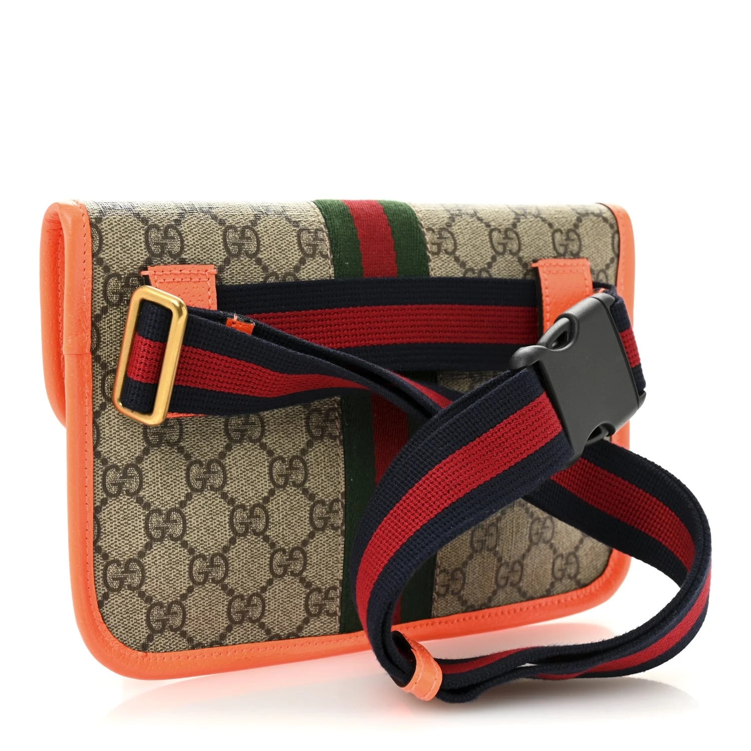 Monogram Web Small Ophidia Belt Fluo 3