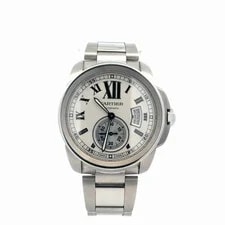 Cartier — Cartier Calibre W7100015 3389 42mm Silver Dial Automatic Steel Papers 2012 — Watch — resale