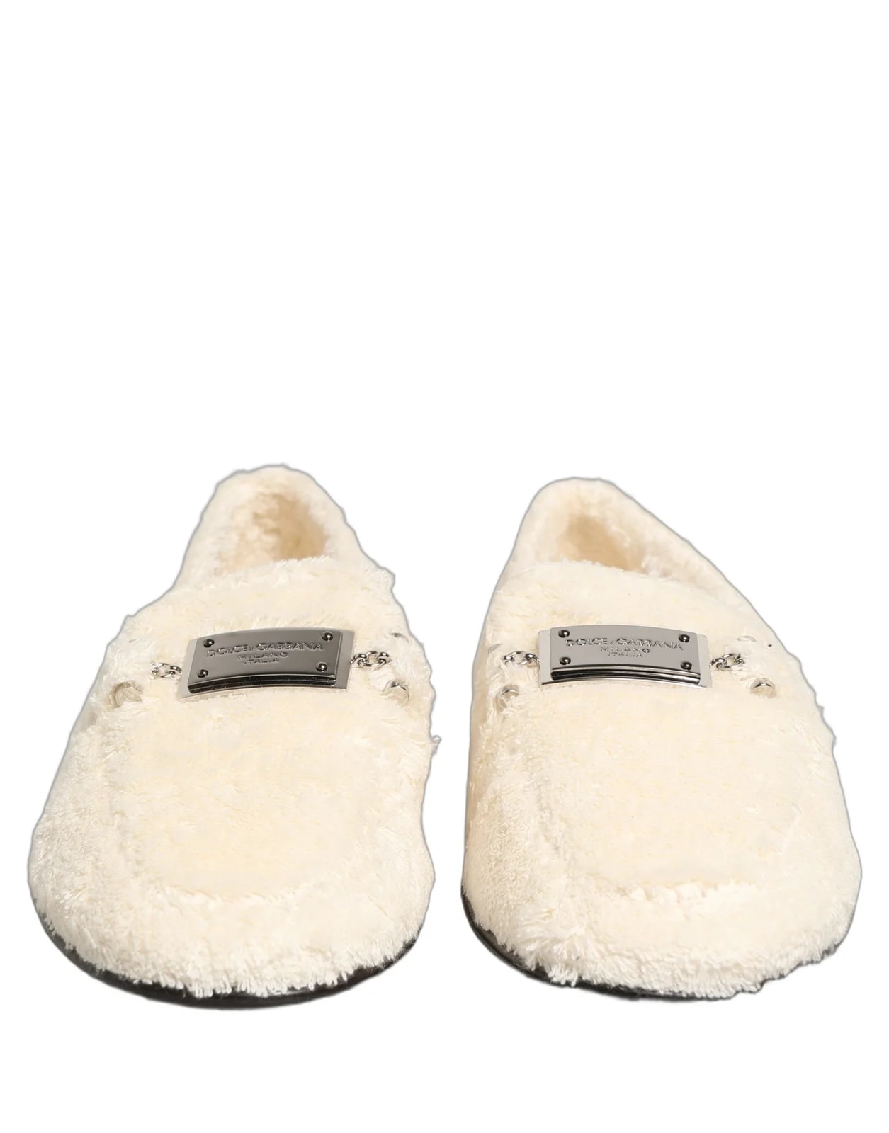 Dolce & Gabbana — Dolce & Gabbana Fur Dress Loafers Shoes — Designer Shoe — resale
