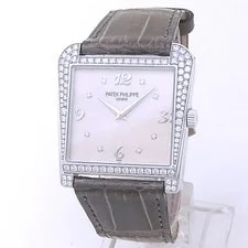 Patek Philippe — Patek Philippe Calatrava 18k White Gold Leather Manual Silver 4888G — Watch — resale