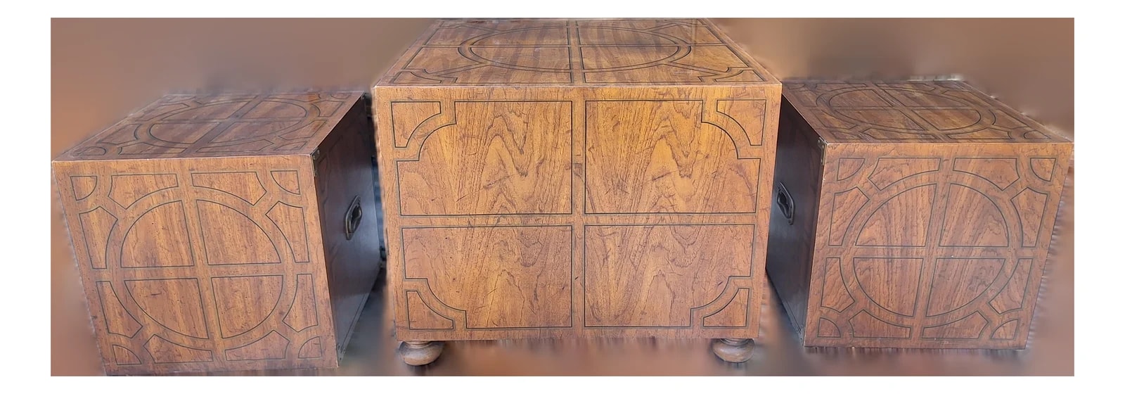 Drexel — One Drawer Side Square By Drexel With 2 Matching Cube — Furniture — resale