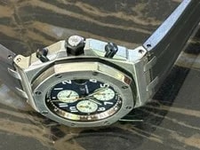 Audemars Piguet Royal Oak Offshore 42mm Blue Dial Auto Chronograph Rubber 4