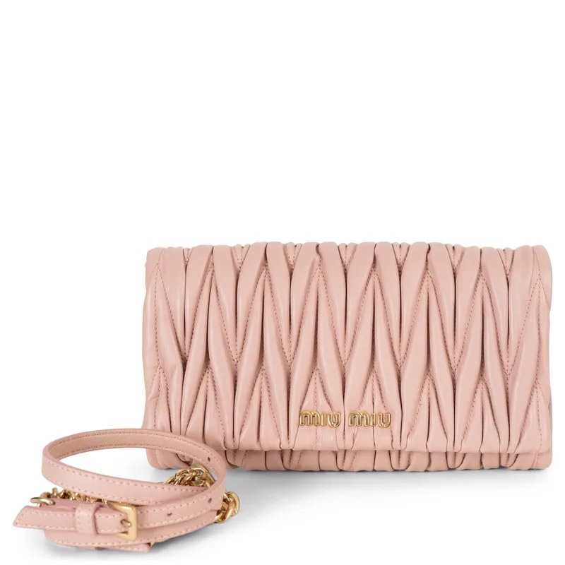 Miu Miu — Miu Orchidea Matelassé Quilted — Handbag — resale