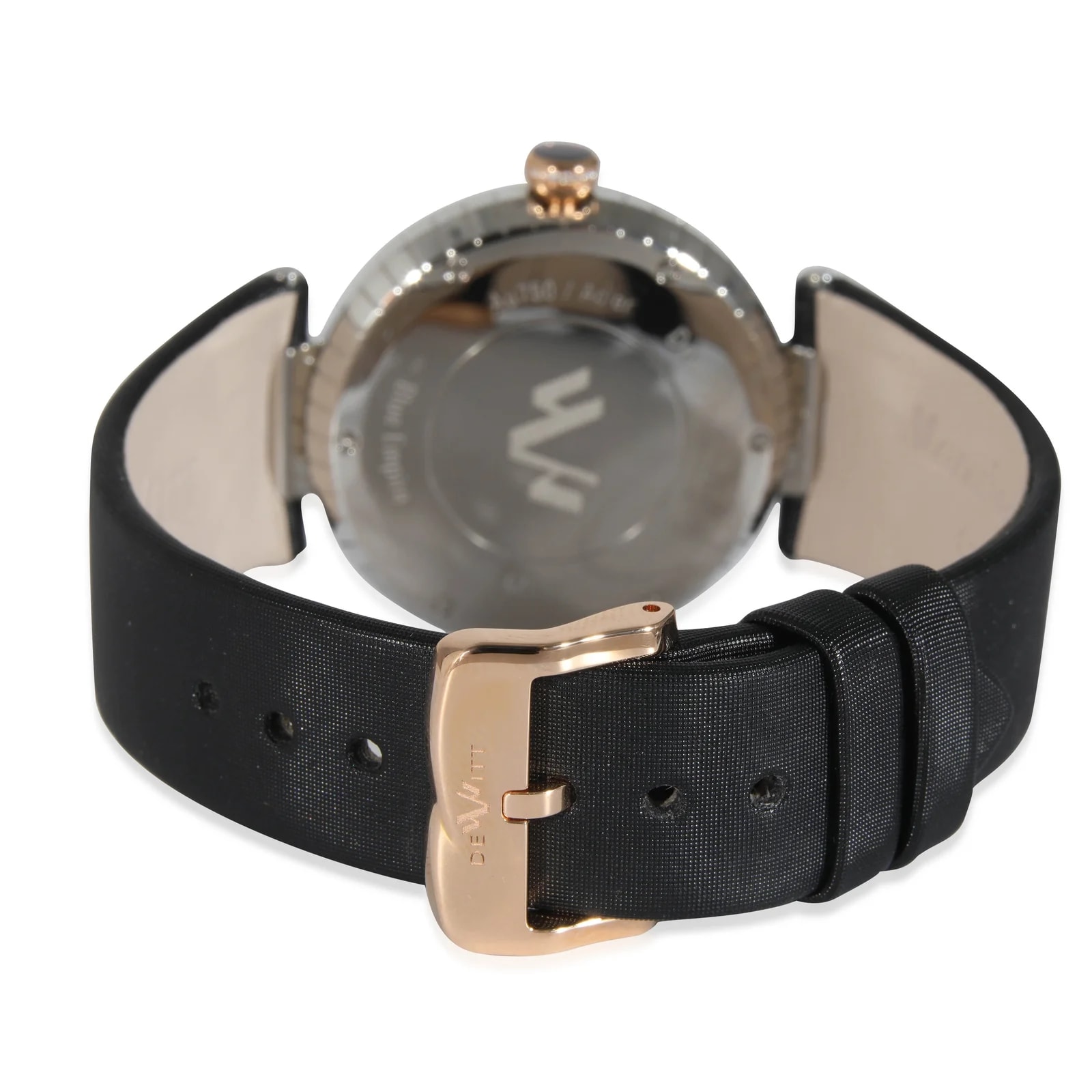 Dewitt Blue Empire Bem.qz.001-Blk 18kt Stainless Steel-Rose Gold 18kr+ss Wrist 2