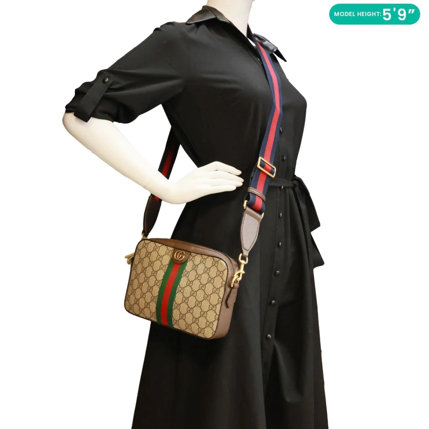 Gucci Dollar Web Ophidia Wristlet 2