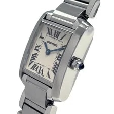 Cartier W51008Q3 Tank Francaise SM Ivory Quartz 2