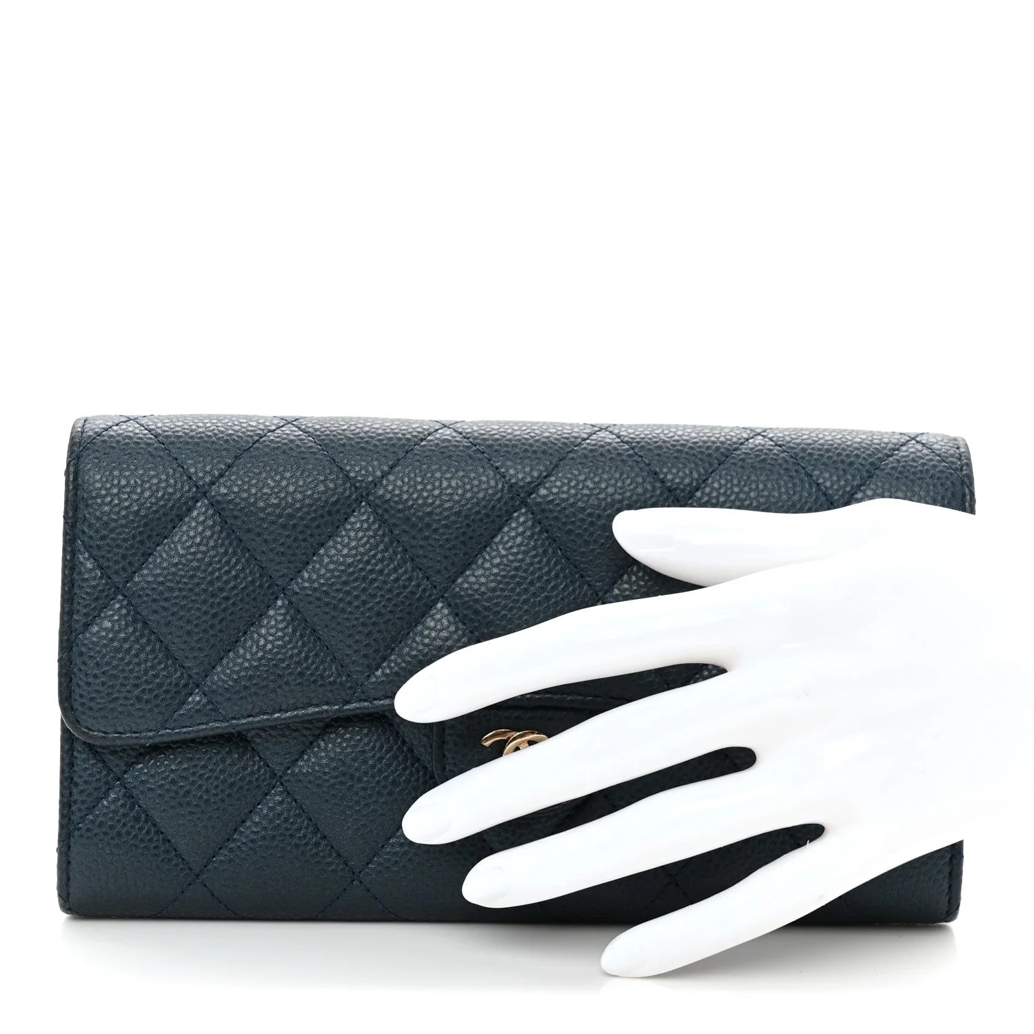 Large Gusset Flap Wallet Dark 2