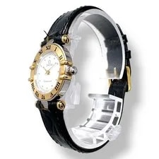 Omega Constellation Mini K18 White Dial Black Leather 2
